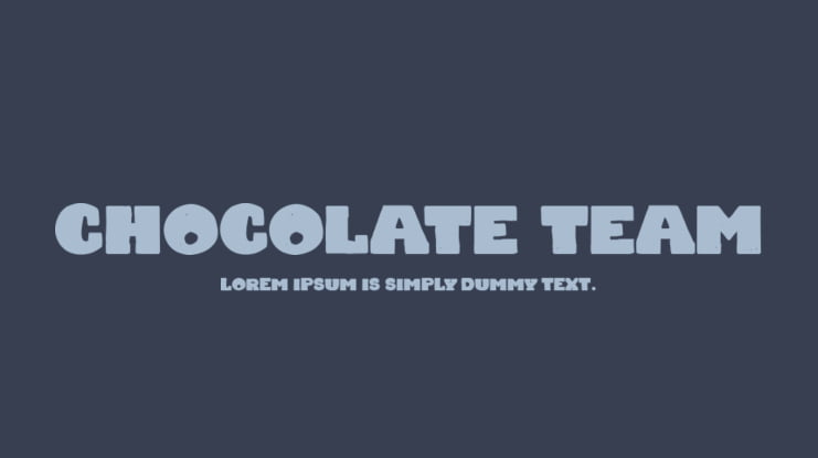 Chocolate Team Font