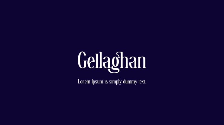 Gellaghan Font