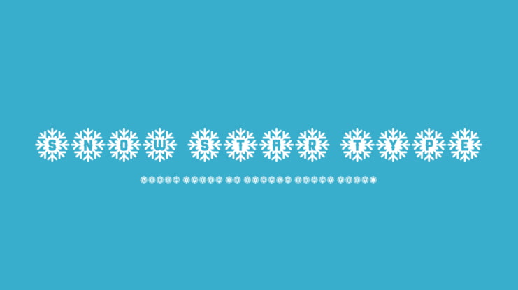 Snow Star Type Font