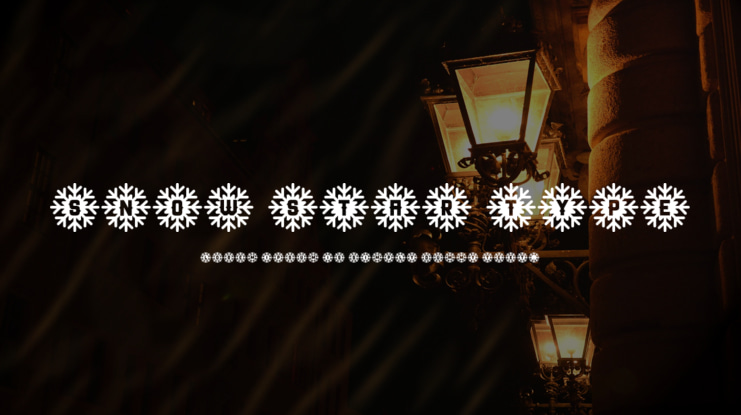 Snow Star Type Font
