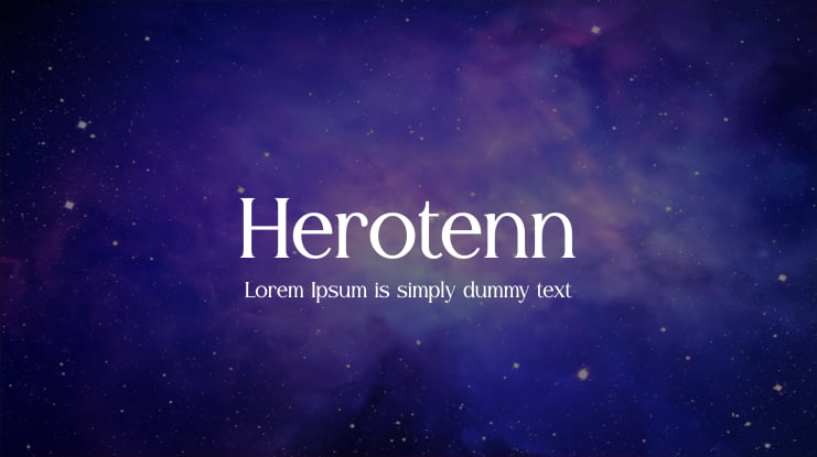 Herotenn Font