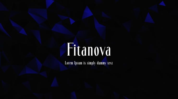Fitanova Font