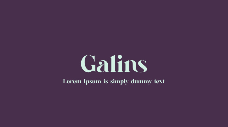 Galins Font