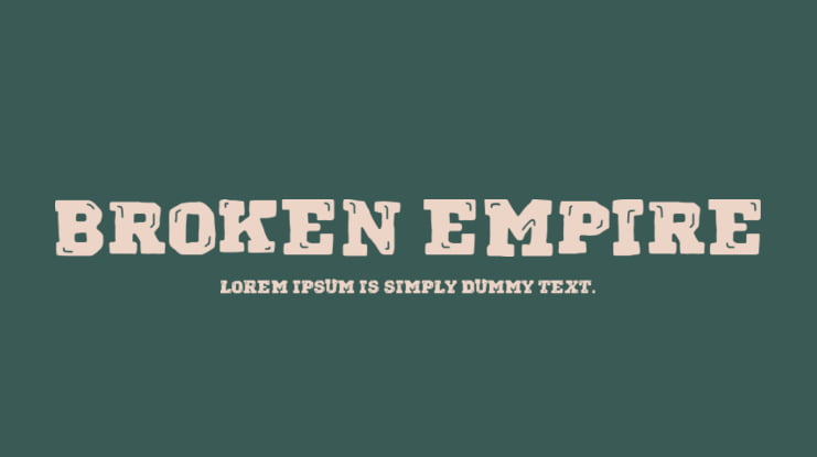 Broken Empire Font