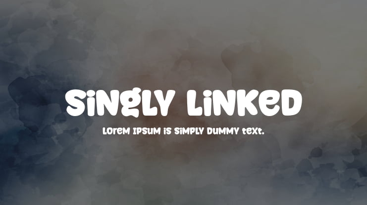 Singly Linked Font