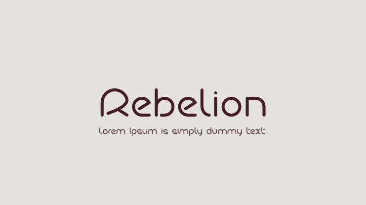 Rebelion Font