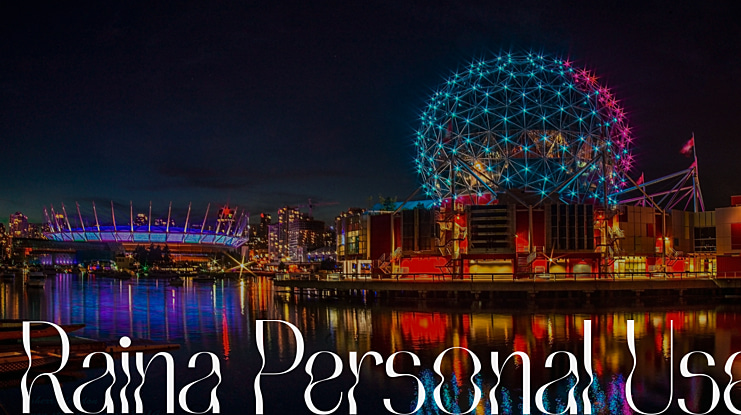 Raina Personal Use Font