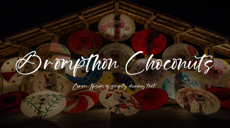 Brompthon Choconuts Font