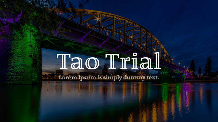 Tao Trial Font Family