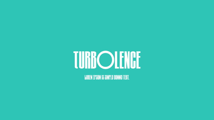Turb0lence Font Family