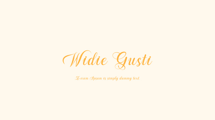 Widie Gusti Font