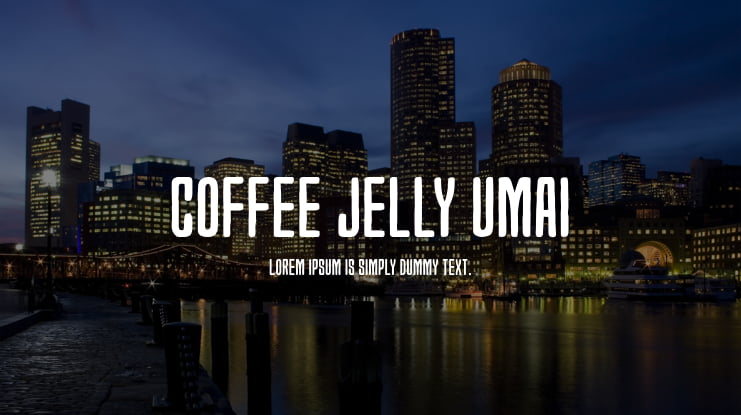 Coffee Jelly Umai Font