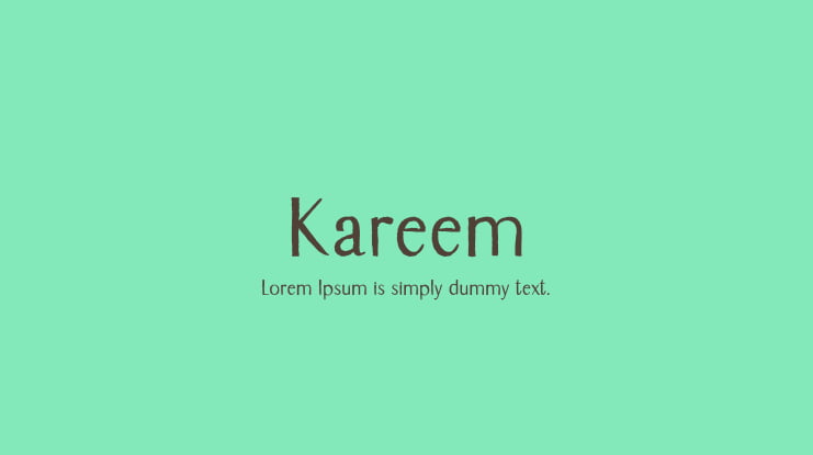 Kareem Font