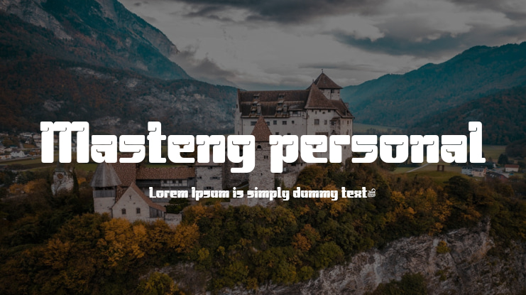 Masteng personal Font