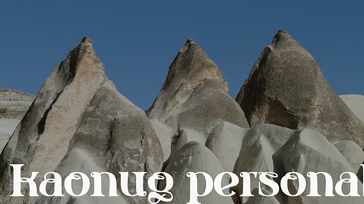 kaonug personal Font