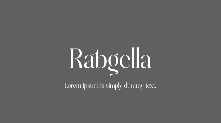 Rabgella Font