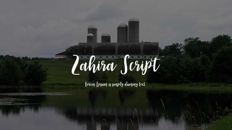 Zahira Script Font