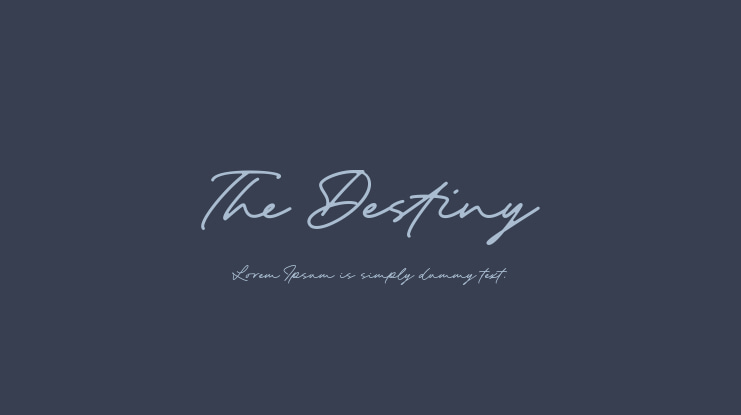 The Destiny Font