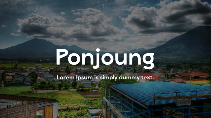 Ponjoung Font Family