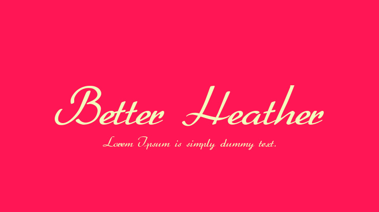 Better Heather Font
