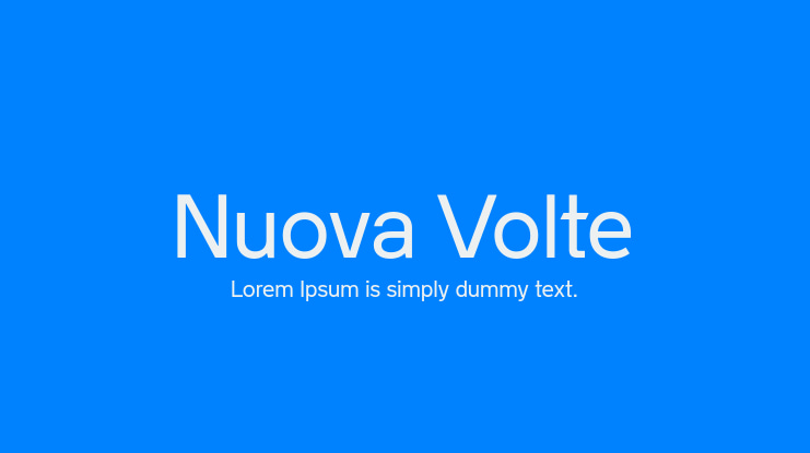 Nuova Volte Font Family