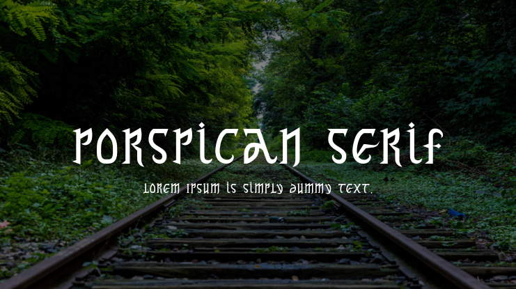 Porspican Serif Font