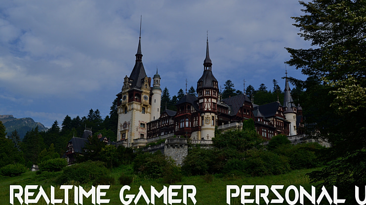 Realtime Gamer - Personal Use Font
