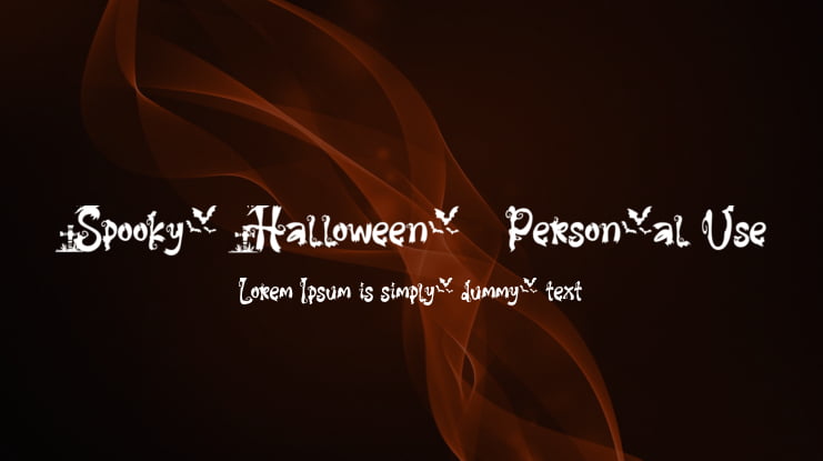 Spooky Halloween - Personal Use Font