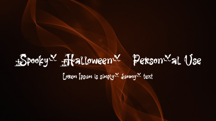 Spooky Halloween - Personal Use Font