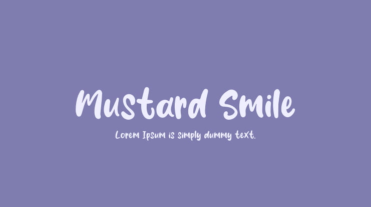 Mustard Smile Font