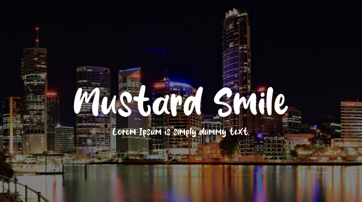 Mustard Smile Font