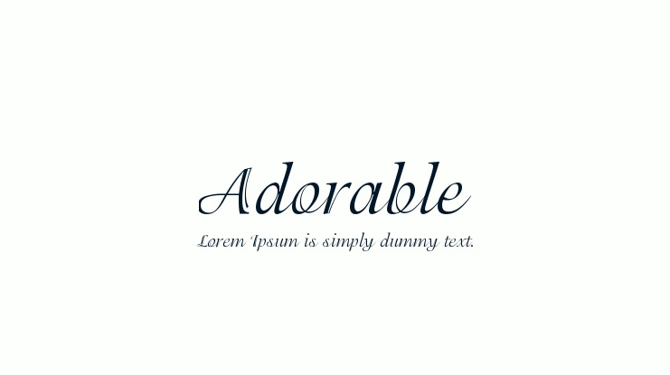 Adorable Font