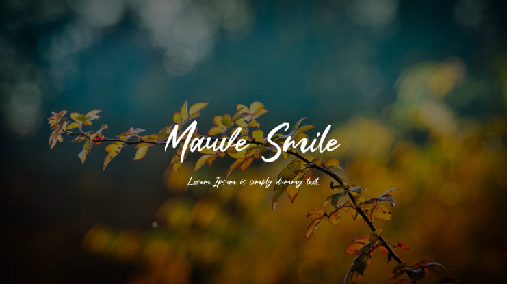 Mauve Smile Font