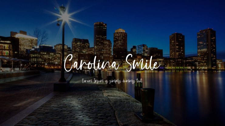 Carolina Smile Font