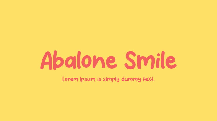 Abalone Smile Font