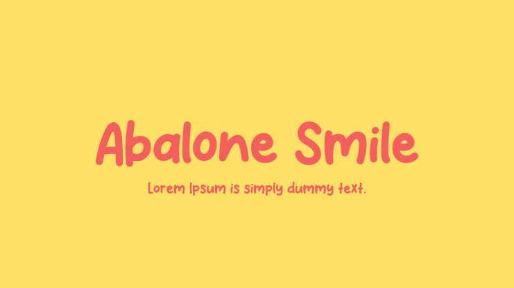Abalone Smile Font