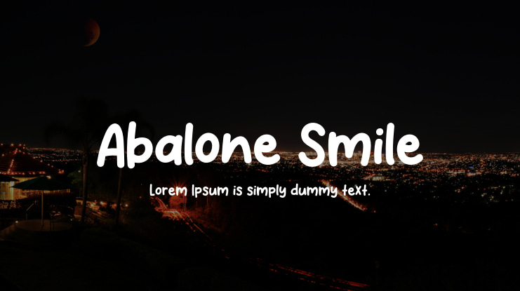 Abalone Smile Font