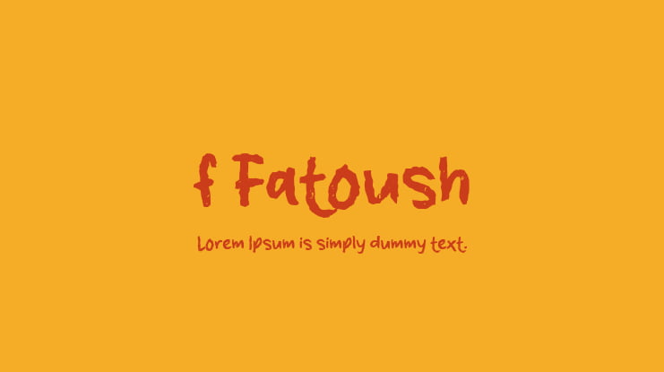 f Fatoush Font