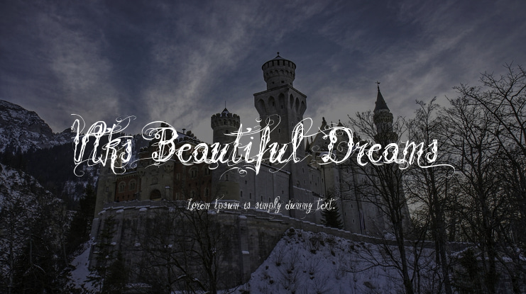 Vtks Beautiful Dreams Font