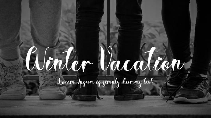 Winter Vacation Font