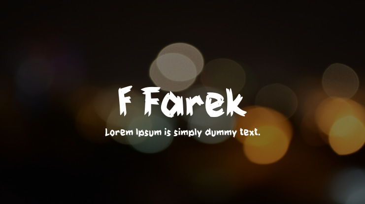 f Farek Font