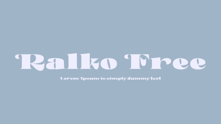 Ralko Free Font Family