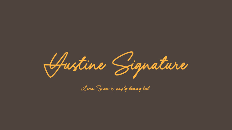 Yustine Signature Font