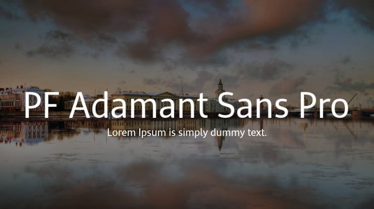 PF Adamant Sans Pro Font Family