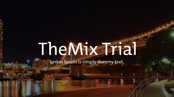 TheMix Trial Font Family