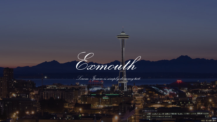 Exmouth Font