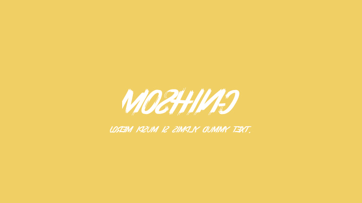 Moshing Font