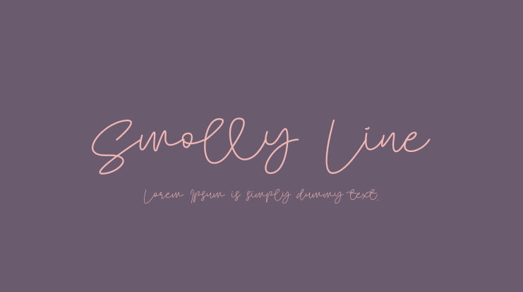 Smolly Line Font