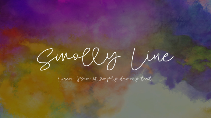 Smolly Line Font