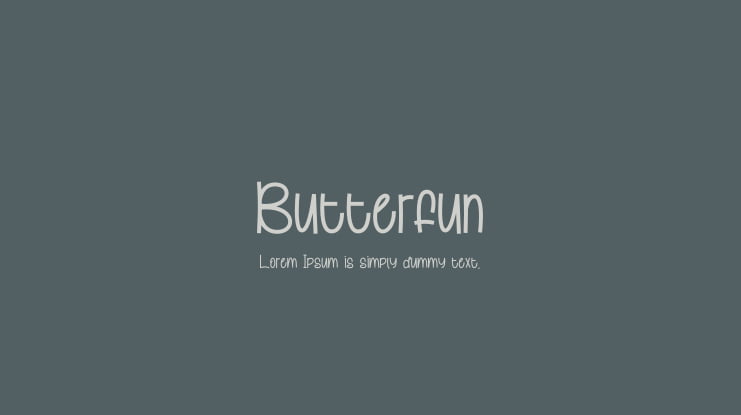 Butterfun Font